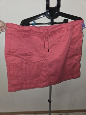 Croft & Barrow Women’s Plus Coral Pull-On Skirt 1x